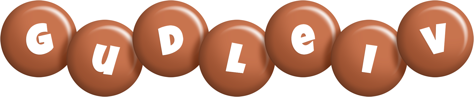 Gudleiv candy-brown logo