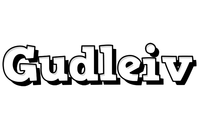 Gudleiv snowing logo