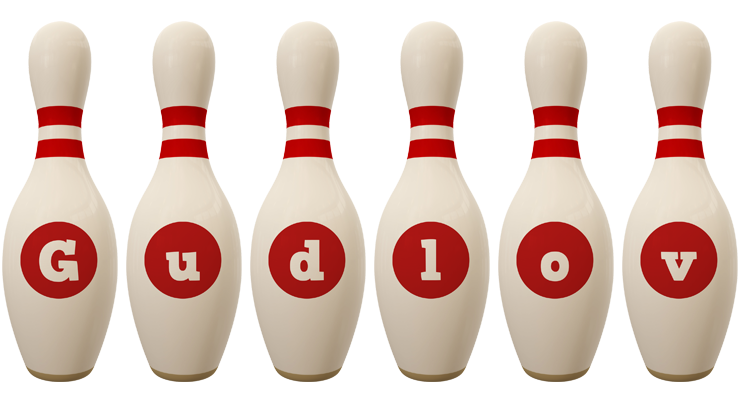 Gudlov bowling-pin logo