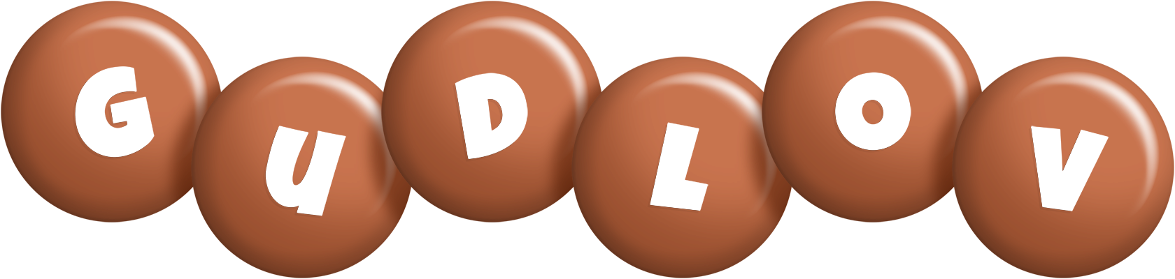 Gudlov candy-brown logo