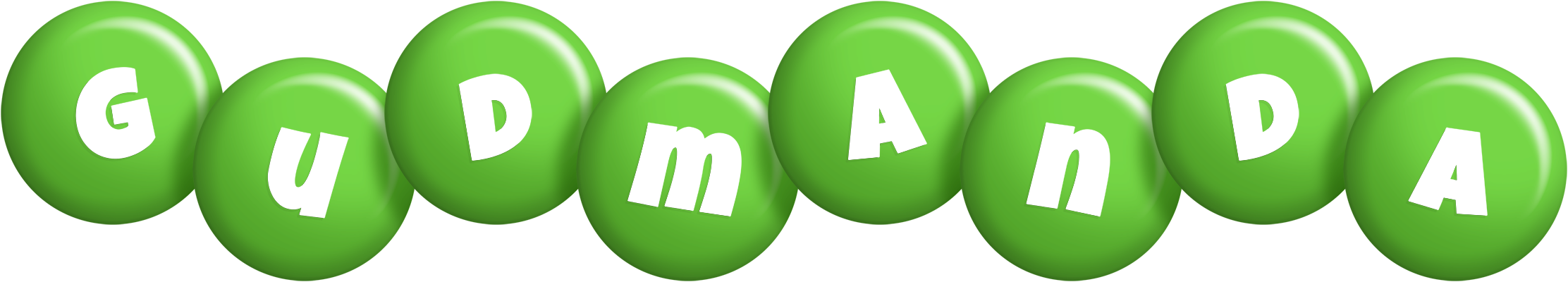 Gudmanda candy-green logo