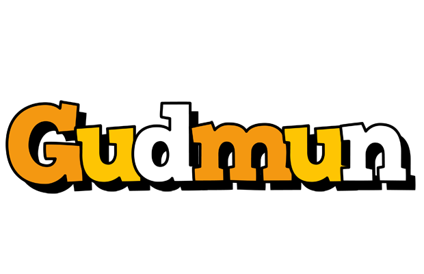 Gudmun cartoon logo