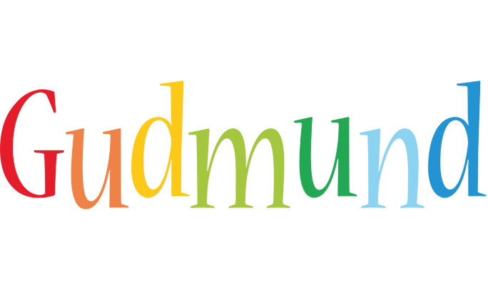 Gudmund birthday logo