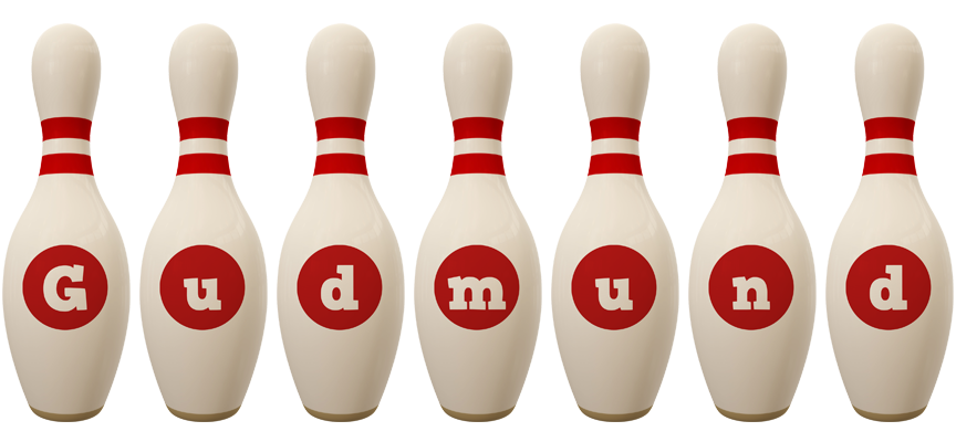 Gudmund bowling-pin logo