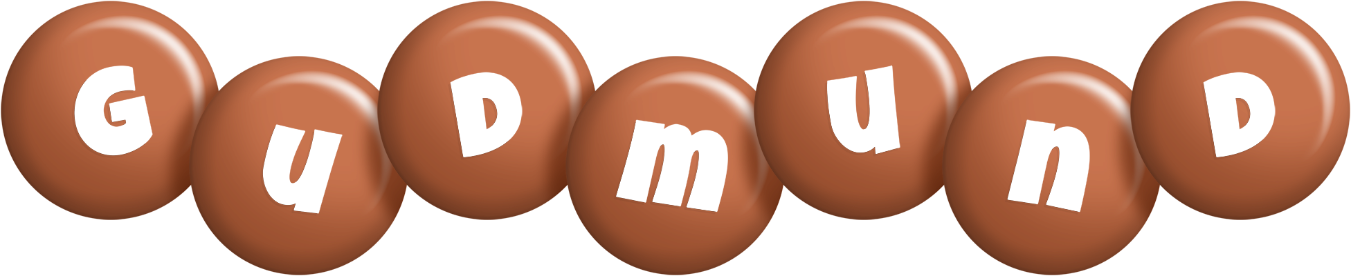 Gudmund candy-brown logo