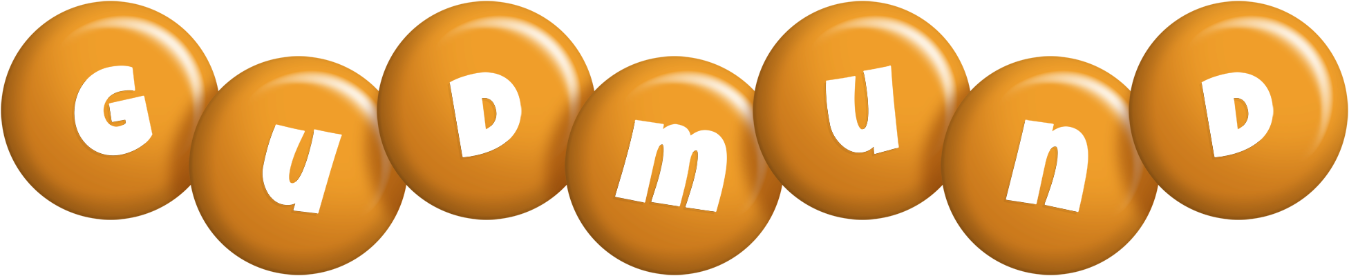 Gudmund candy-orange logo
