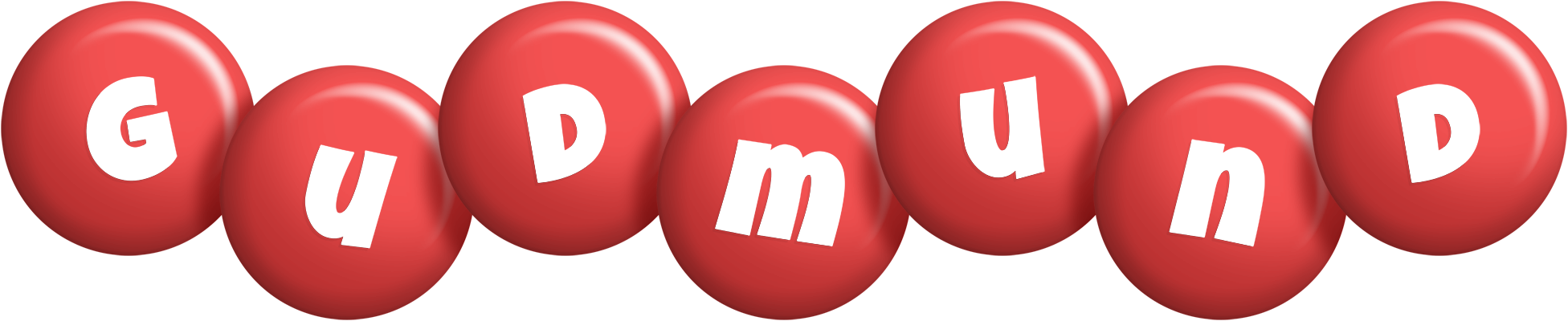 Gudmund candy-red logo