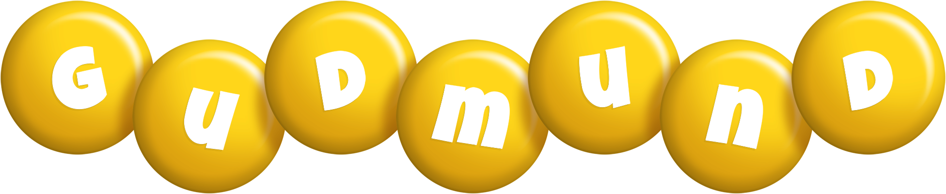 Gudmund candy-yellow logo