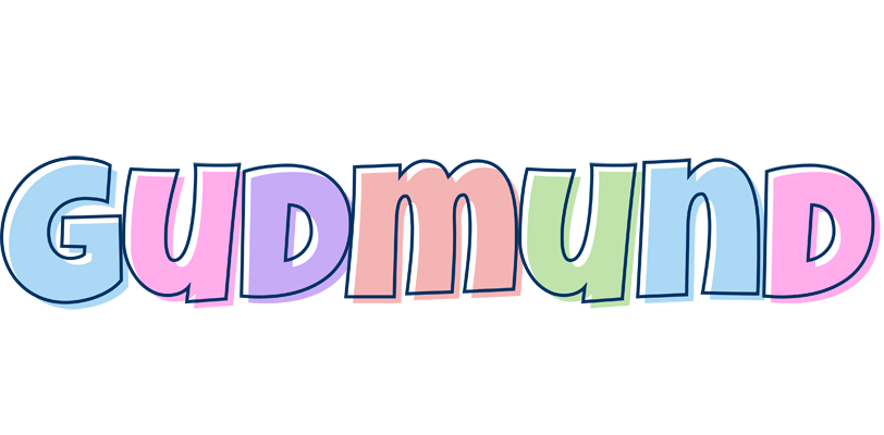 Gudmund pastel logo