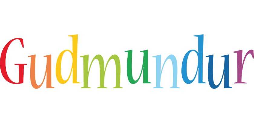 Gudmundur birthday logo