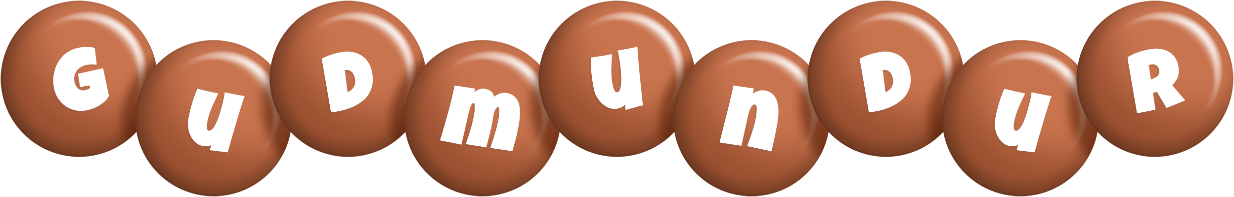 Gudmundur candy-brown logo