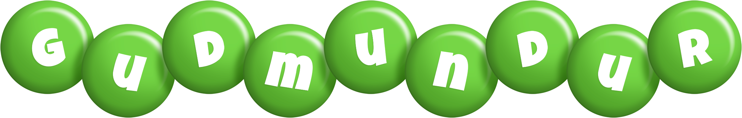 Gudmundur candy-green logo