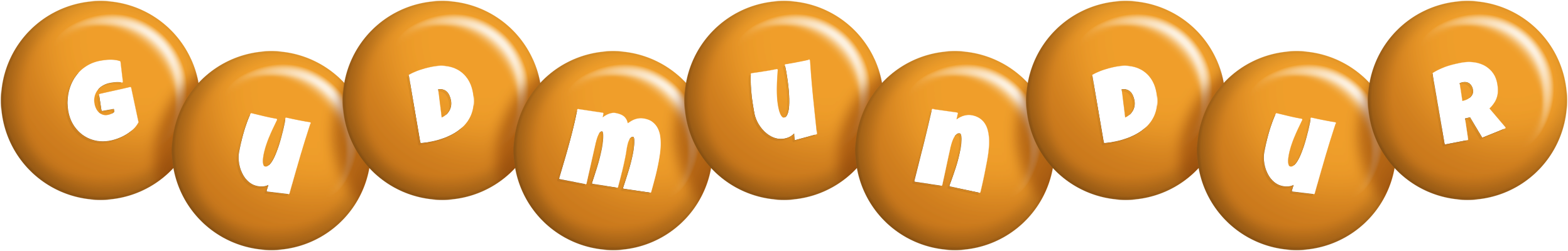 Gudmundur candy-orange logo