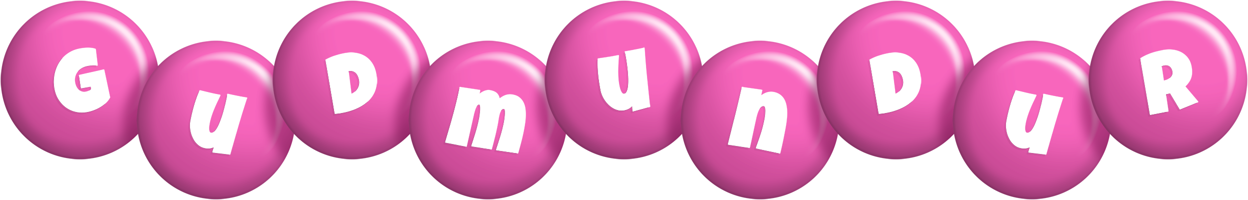 Gudmundur candy-pink logo