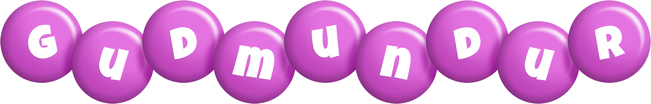 Gudmundur candy-purple logo