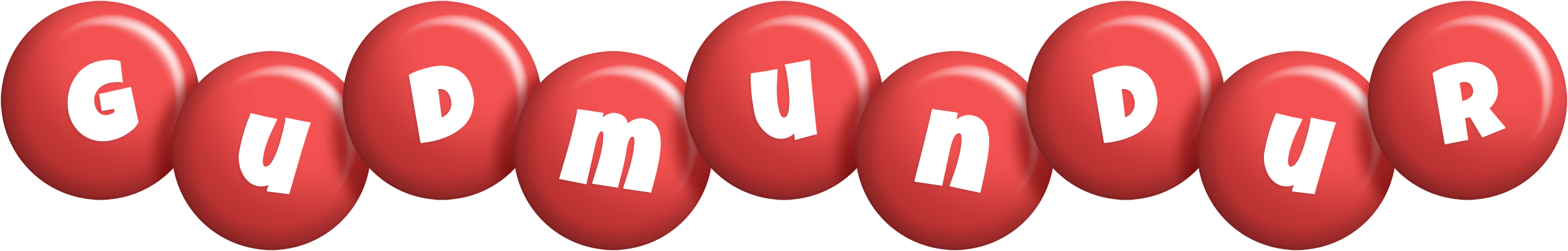 Gudmundur candy-red logo