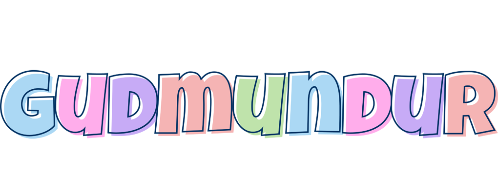 Gudmundur pastel logo