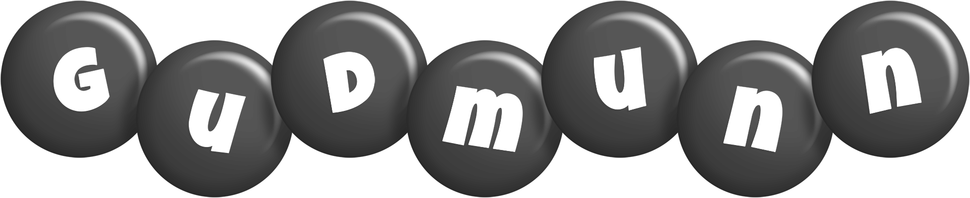 Gudmunn candy-black logo