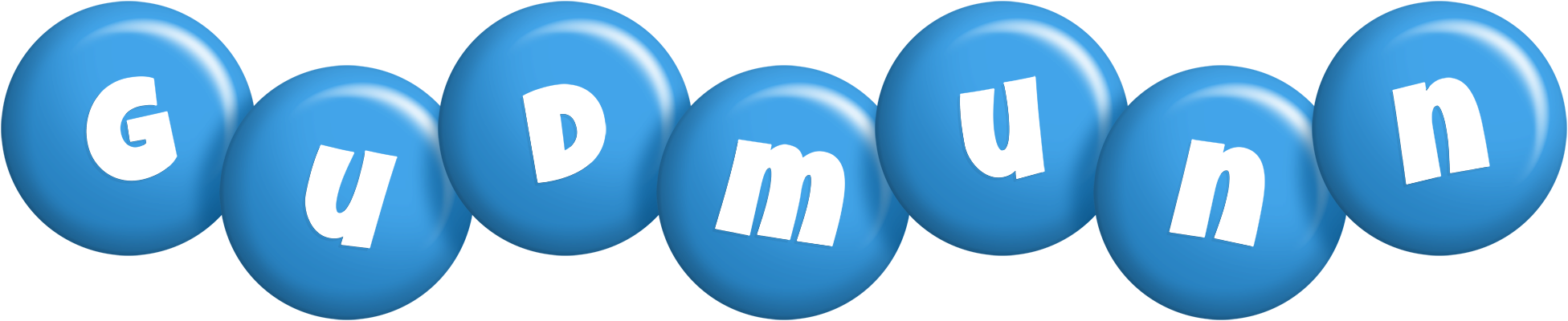 Gudmunn candy-blue logo