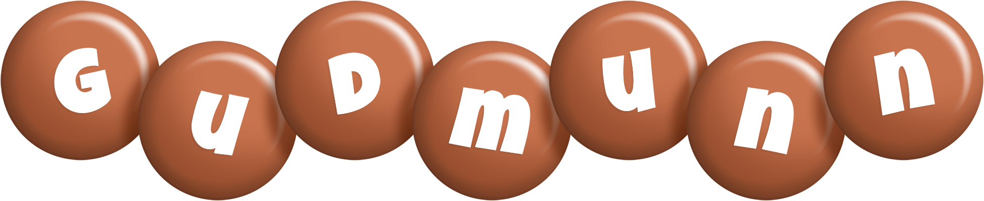 Gudmunn candy-brown logo