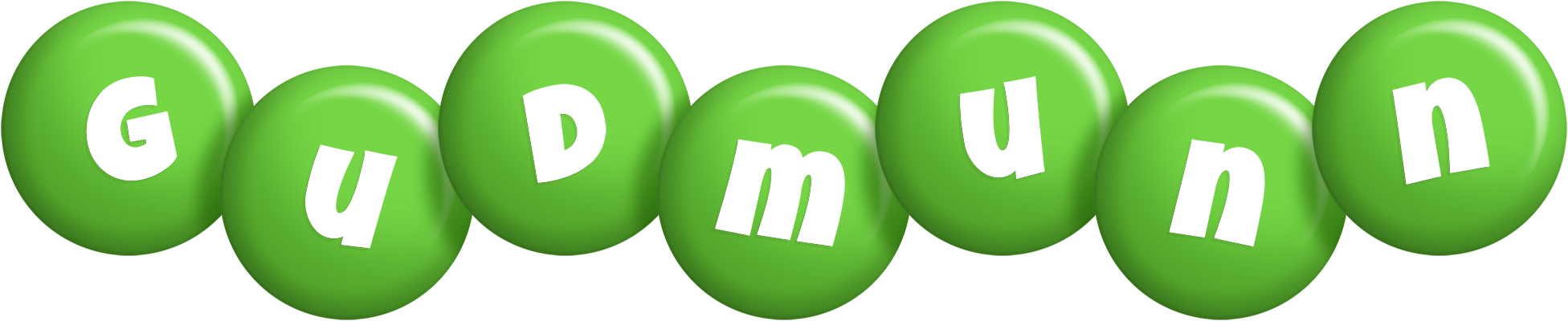 Gudmunn candy-green logo
