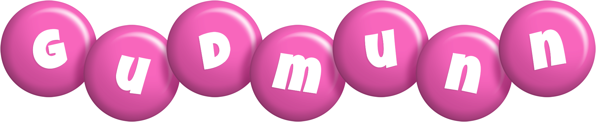 Gudmunn candy-pink logo