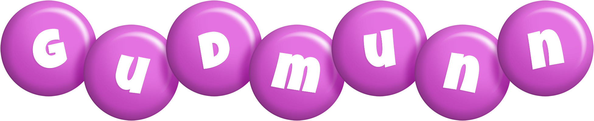 Gudmunn candy-purple logo