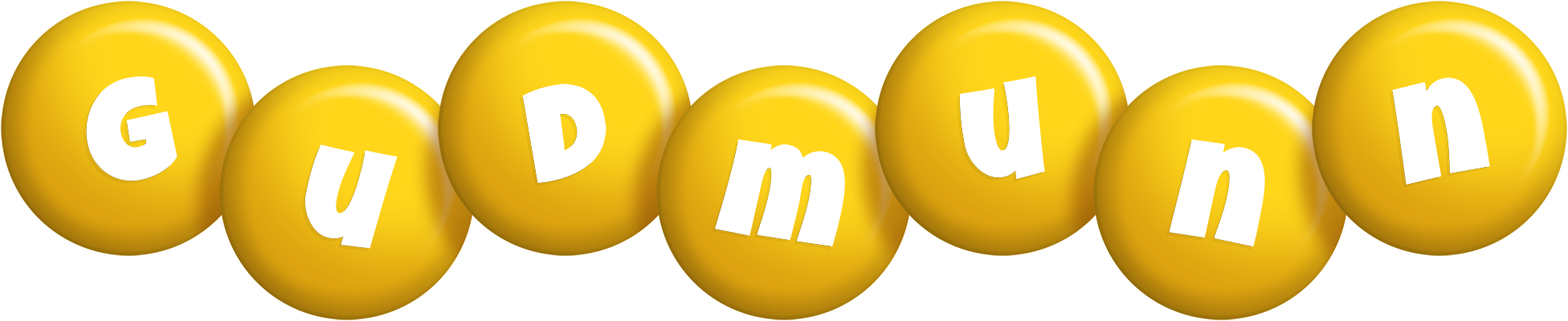 Gudmunn candy-yellow logo