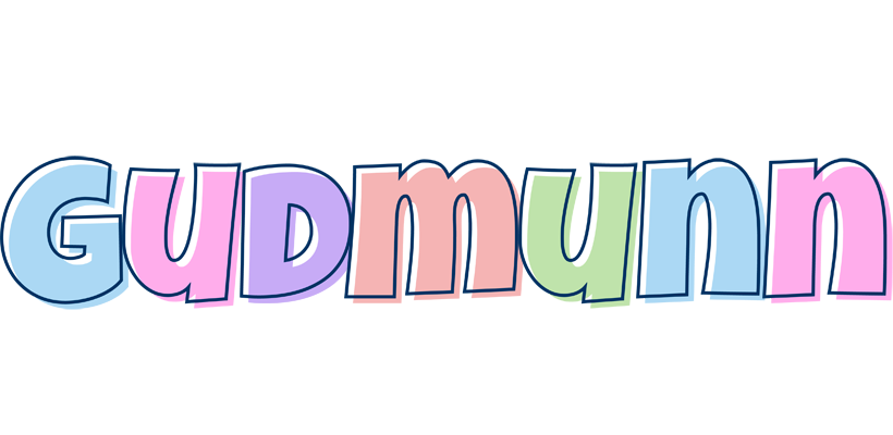 Gudmunn pastel logo