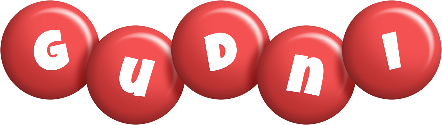 Gudni candy-red logo