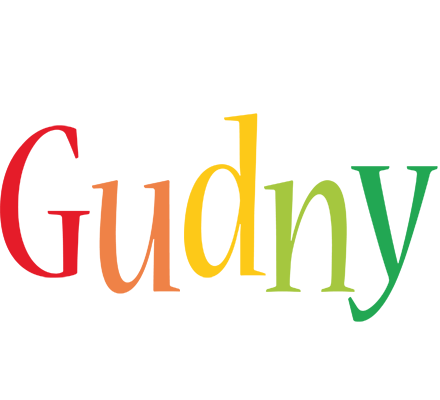 Gudny birthday logo