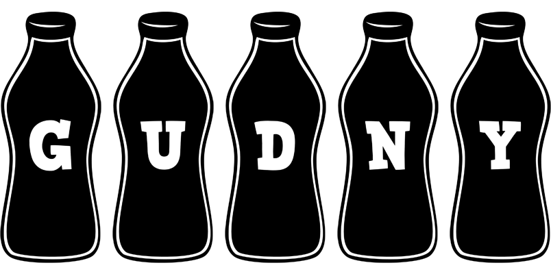 Gudny bottle logo