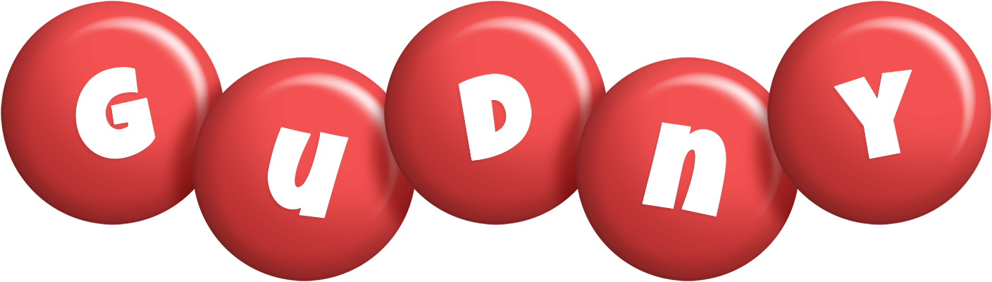 Gudny candy-red logo