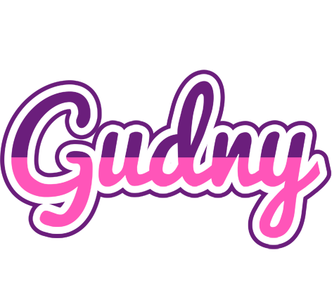 Gudny cheerful logo