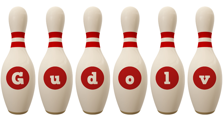 Gudolv bowling-pin logo