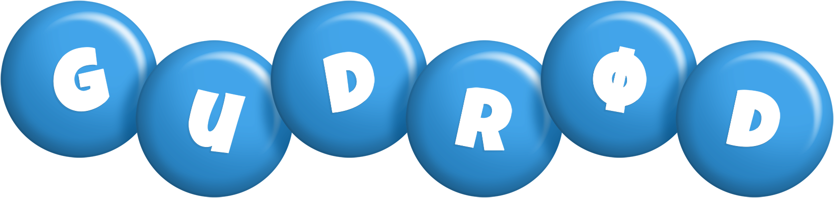 Gudrød candy-blue logo