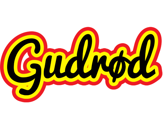 Gudrød flaming logo