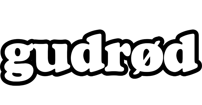 Gudrød panda logo