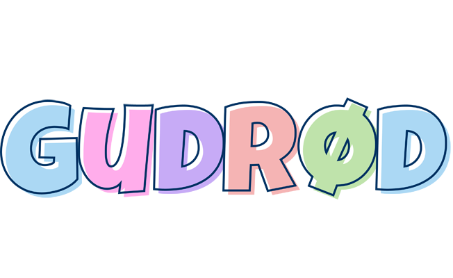Gudrød pastel logo