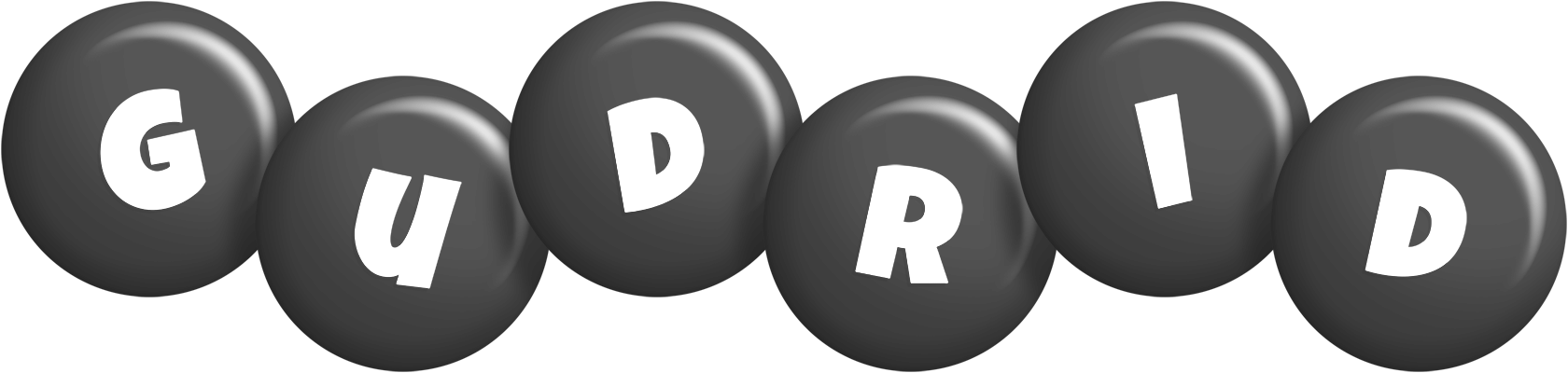 Gudrid candy-black logo
