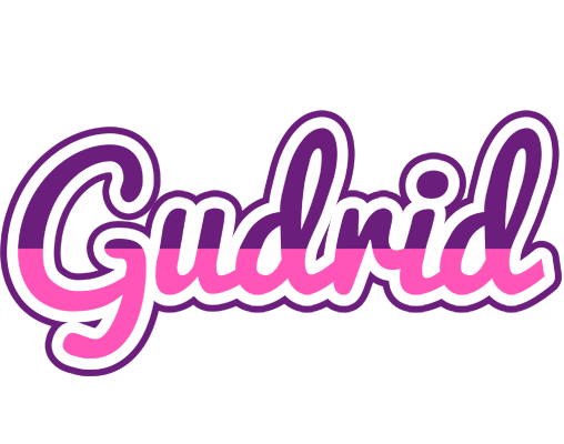 Gudrid cheerful logo