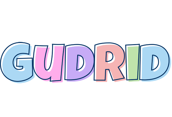 Gudrid pastel logo