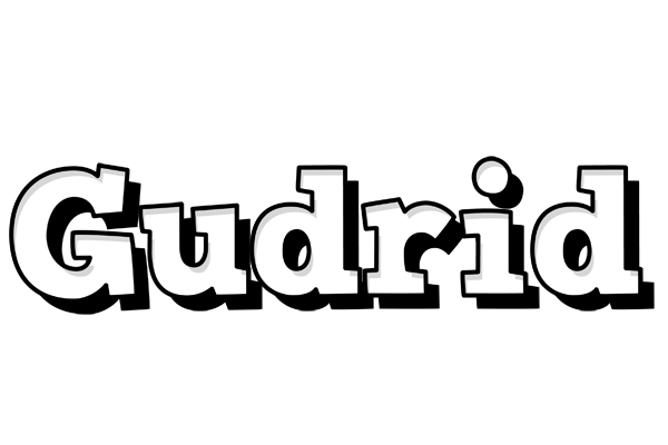 Gudrid snowing logo
