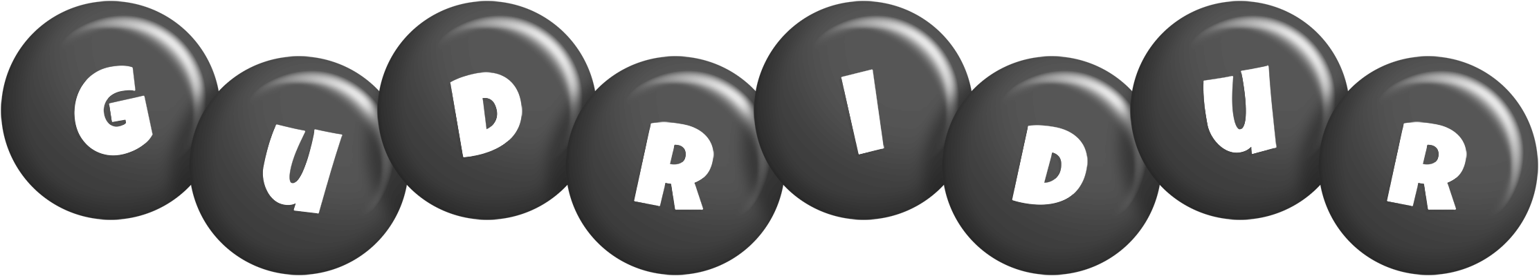 Gudridur candy-black logo