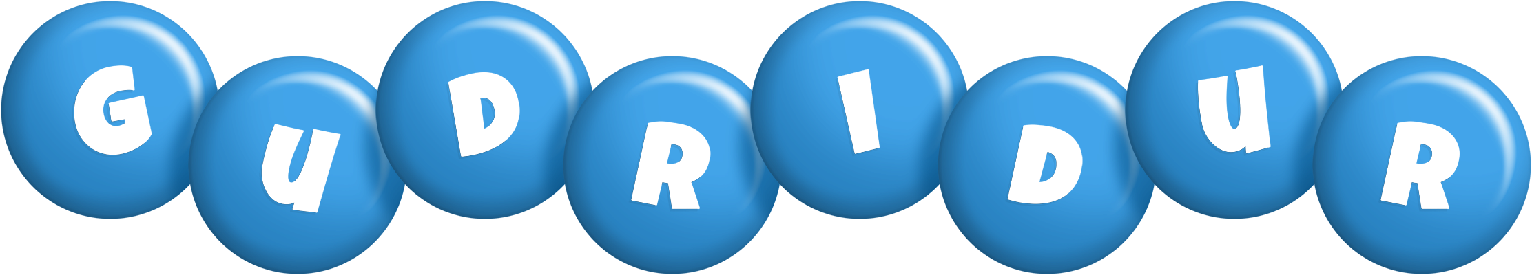 Gudridur candy-blue logo