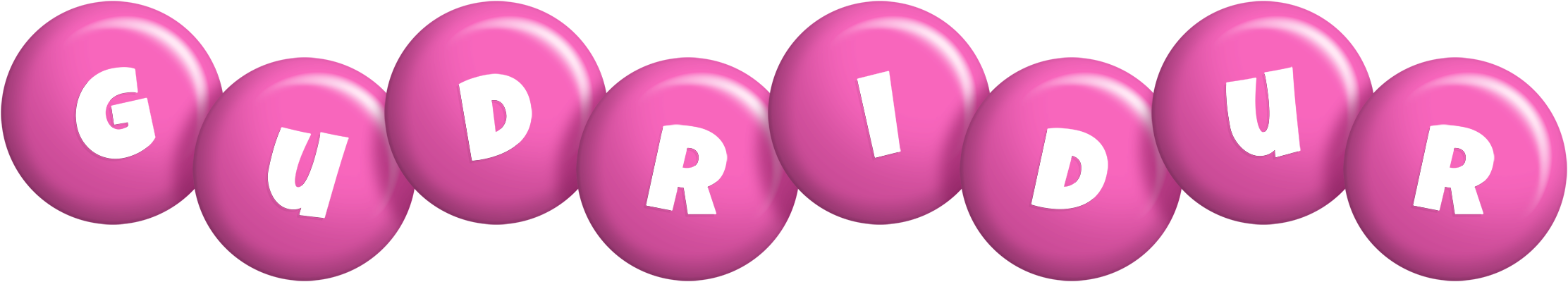 Gudridur candy-pink logo