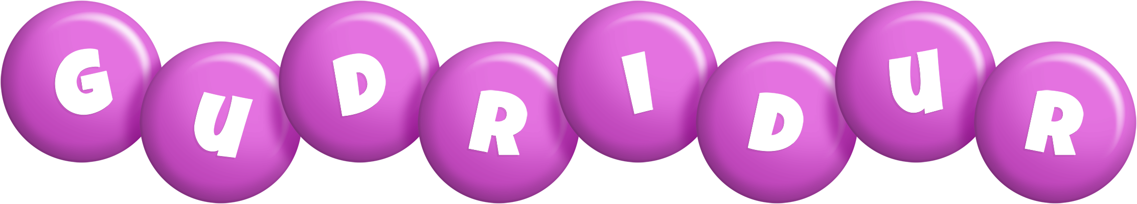 Gudridur candy-purple logo