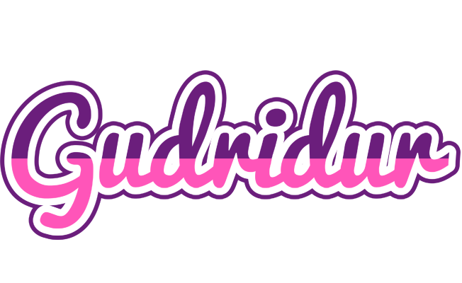 Gudridur cheerful logo