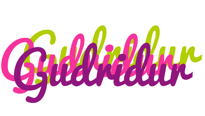 Gudridur flowers logo