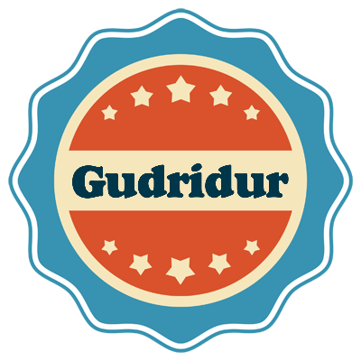 Gudridur labels logo